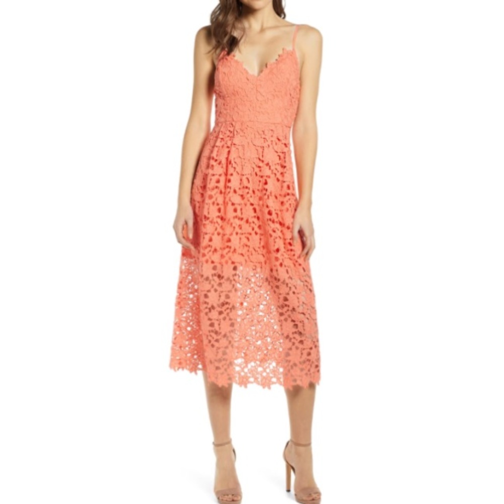 NWT ASTR Lace Midi Dress
